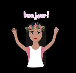Gif bonjour femme